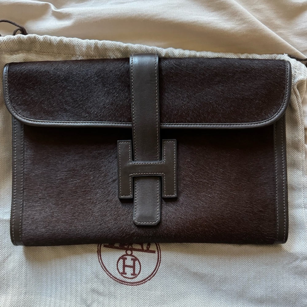*Rare* Hermes Jige clutch